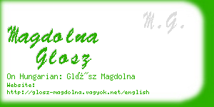 magdolna glosz business card